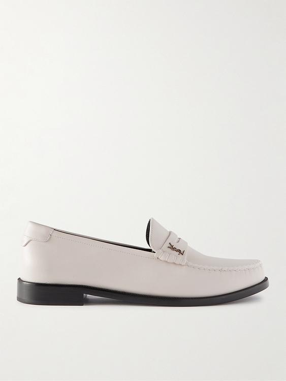 Beige loafers from Saint Laurent