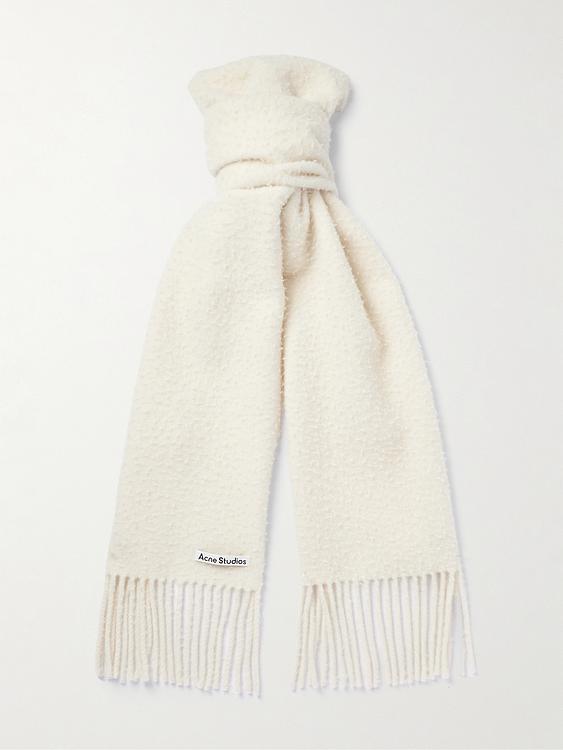 White scarve from Acne Studios