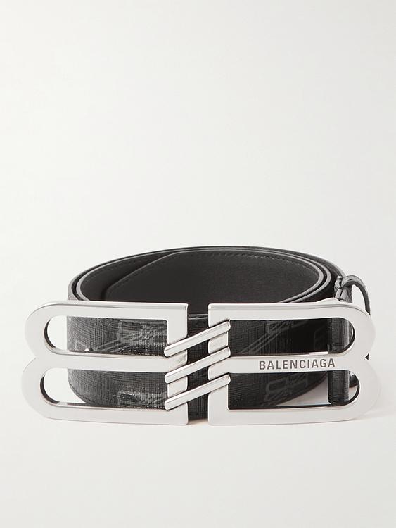 Print dark grey belt from Balenciaga