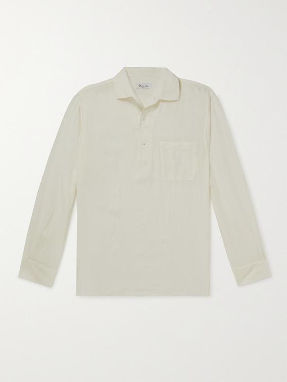 Grey casual shirt from Loro Piana