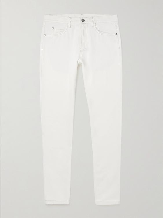 White chinos from Loro Piana