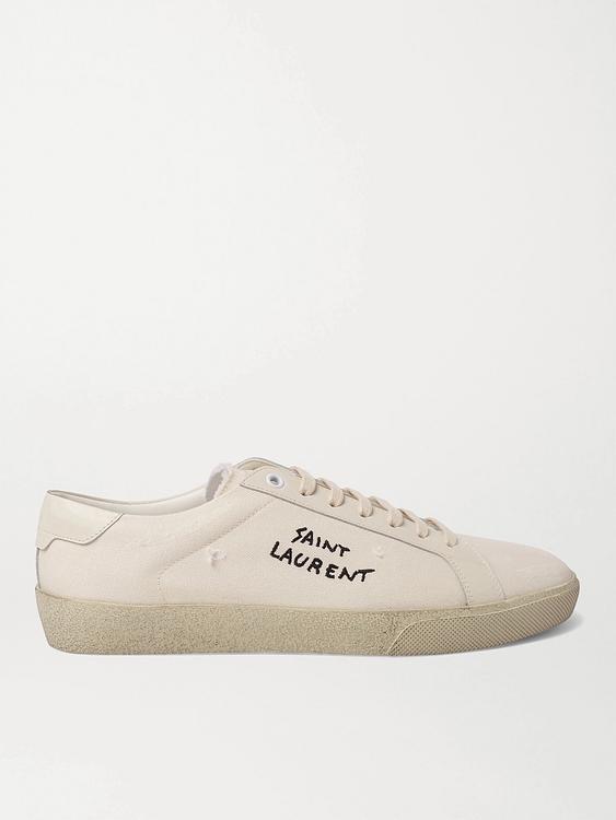 Print beige sneakers from Saint Laurent