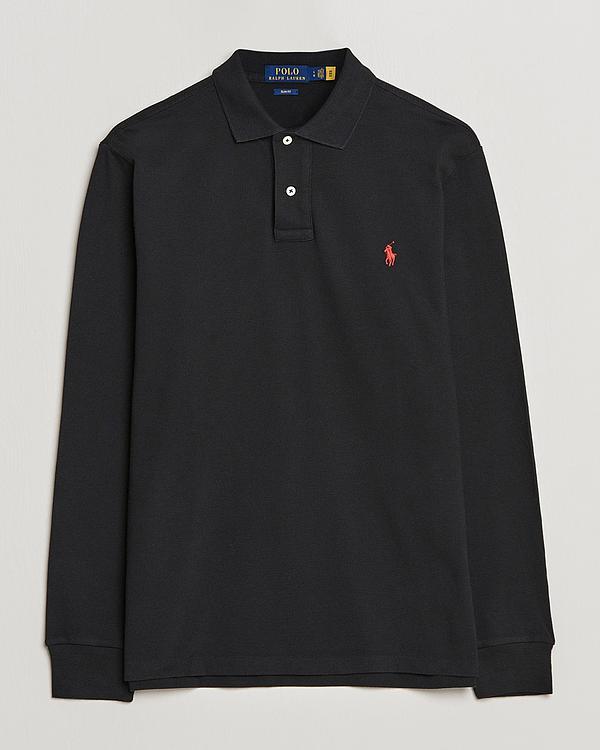 Black long sleeve polo shirt from Polo Ralph Lauren