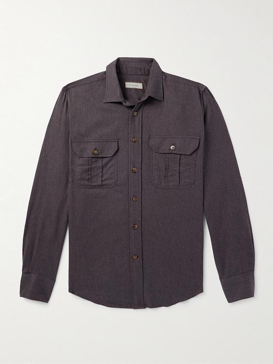Dark brown overshirt from Canali