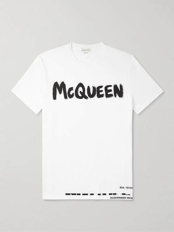 Print white t-shirt from Alexander Mcqueen