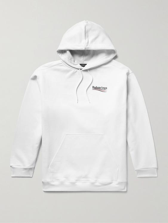 White hooded sweatshirt from Balenciaga
