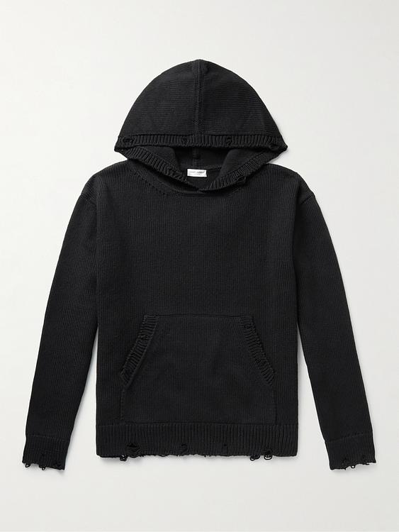 Black hooded sweatshirt from Saint Laurent