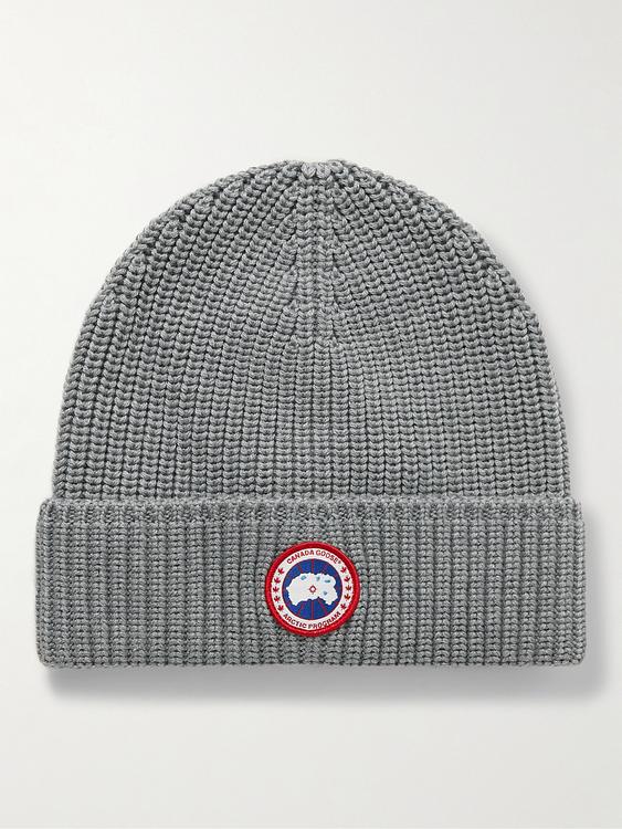 Grey beanie from Canada Goose