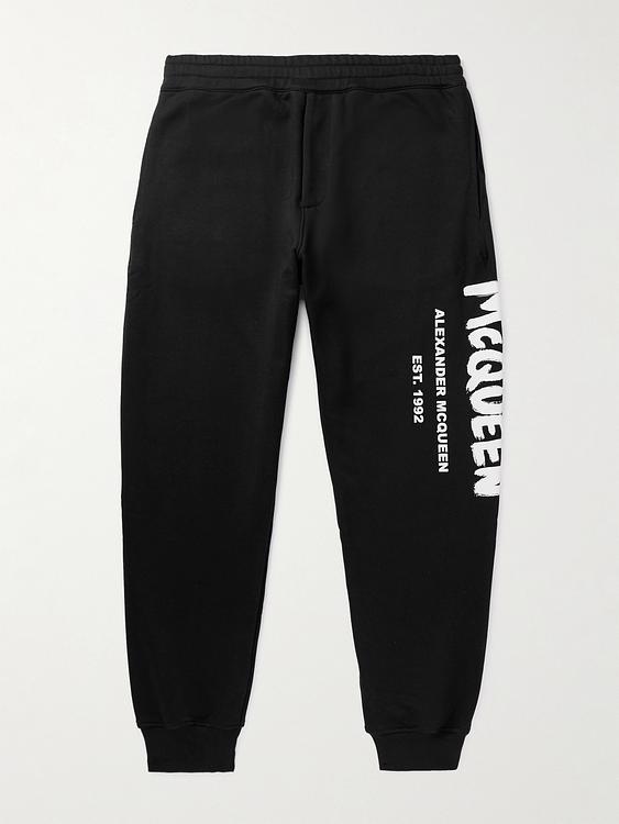 Print black sweatpants from Alexander Mcqueen