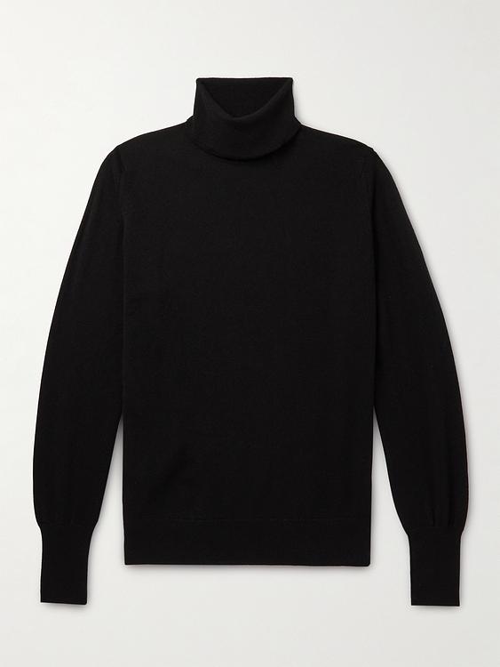 Black turtleneck from William Lockie