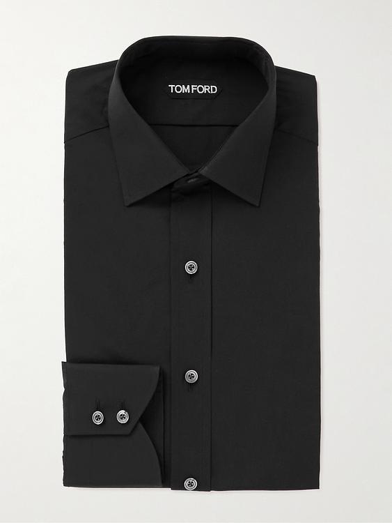 Black business shirt from Tom Ford