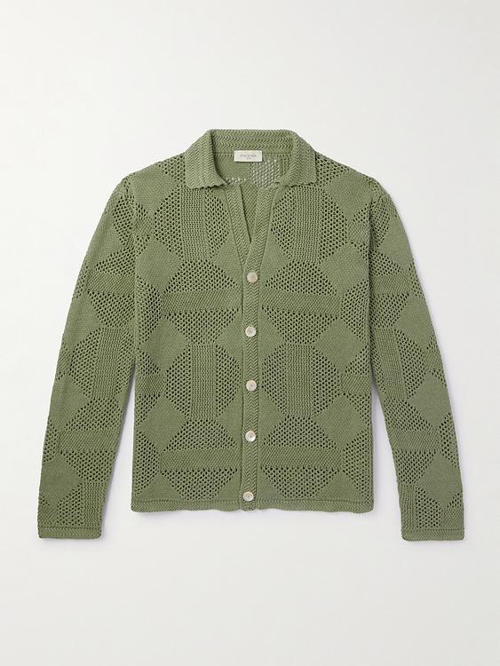 Green cardigan from Piacenza 1733