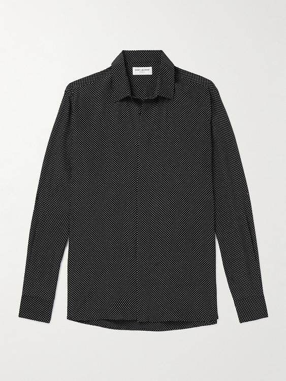 Black casual shirt from Saint Laurent