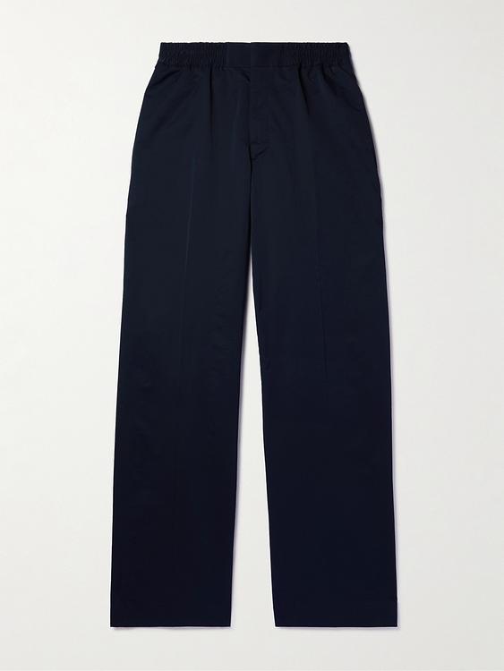 Black wide-leg casual trousers from Bottega Veneta