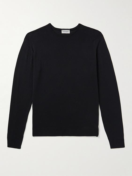 Black sweatshirt from John Smedley