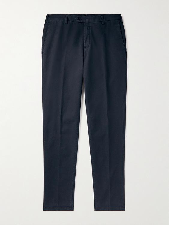 Black chinos from Loro Piana