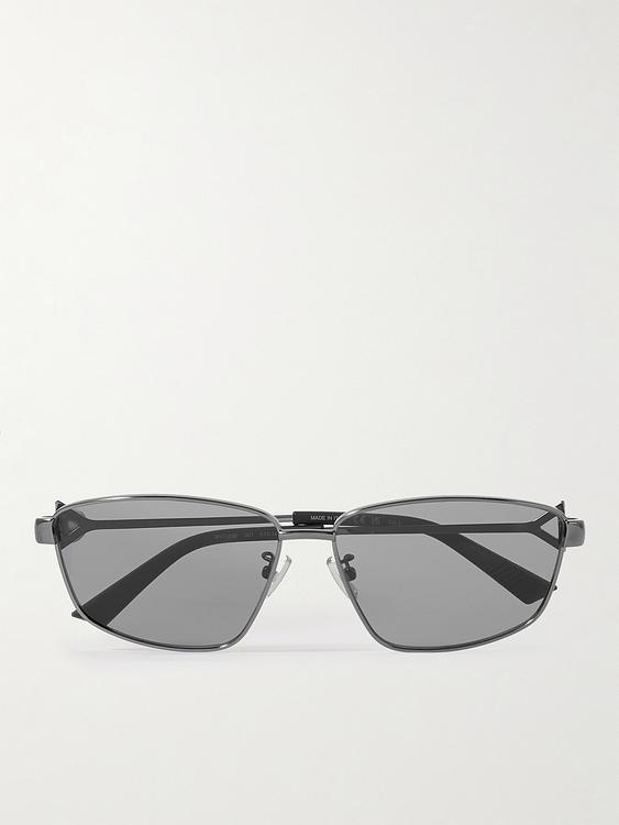 Grey d-frame sunglasses from Bottega Veneta
