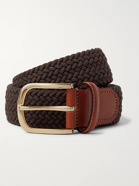 Dark brown belt from Anderson & Sheppard