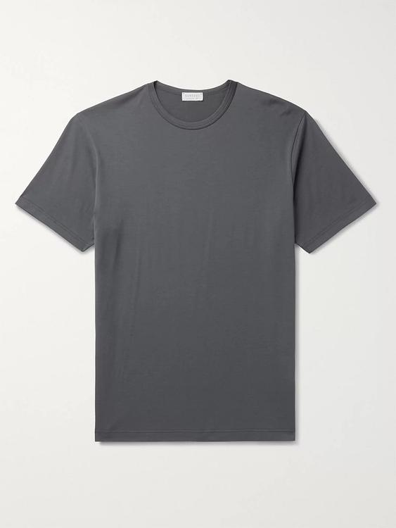 Dark grey t-shirt from Sunspel