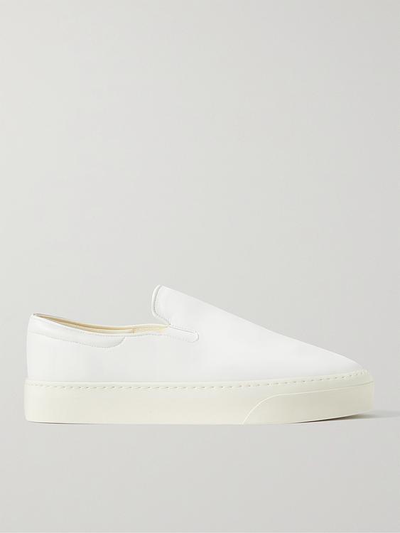 White loafers from The Row