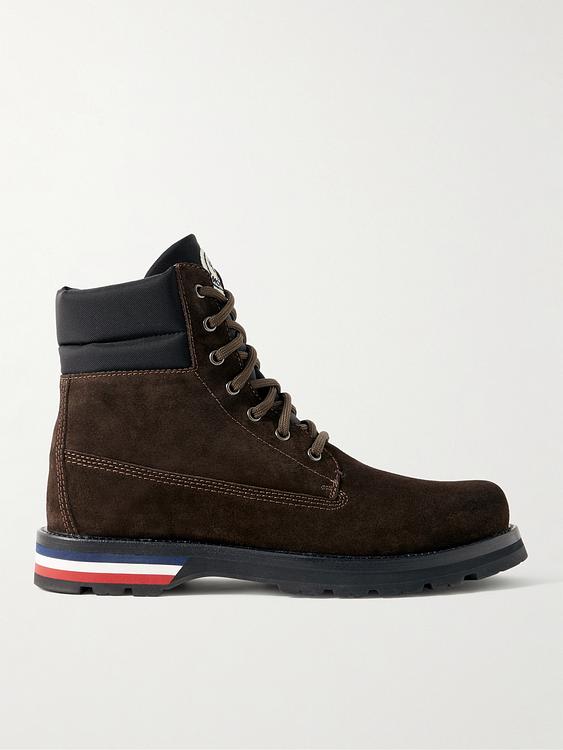 Black lace-up boots from Moncler