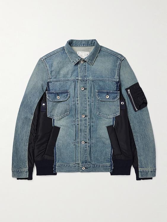 Blue denim jacket from Sacai