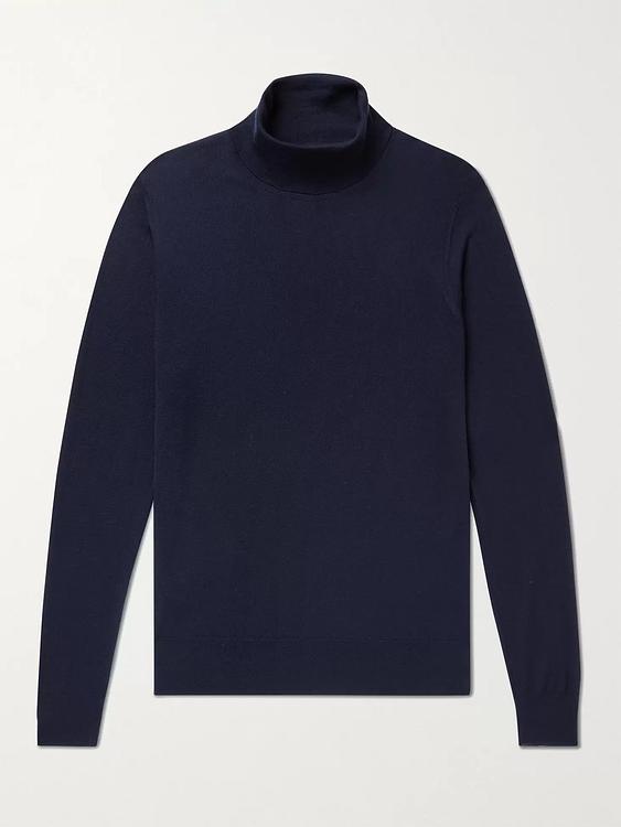 Black turtleneck from William Lockie