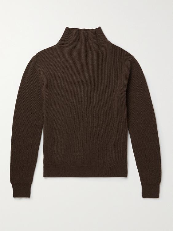 Dark brown turtleneck from The Row