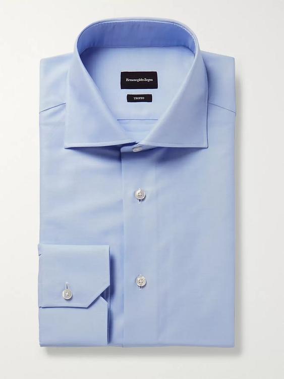 Light blue business shirt from Zegna