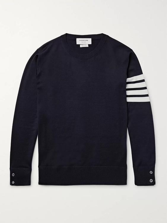 Print black sweatshirt from Thom Browne