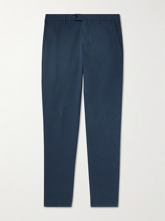 Dark blue chinos from Loro Piana