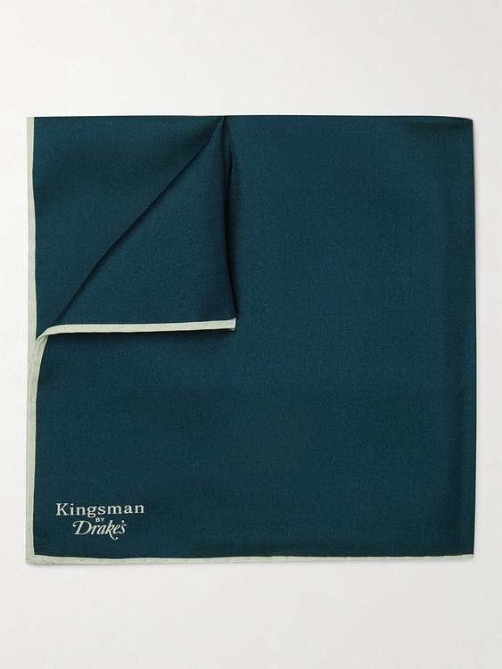 Dark blue pocket square from Kingsman