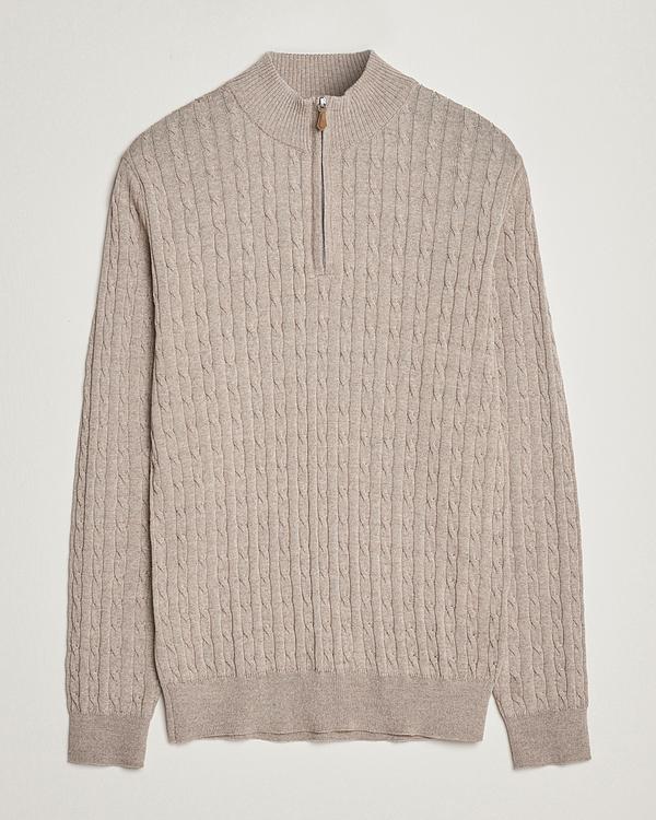 Beige half-zip from Stenströms