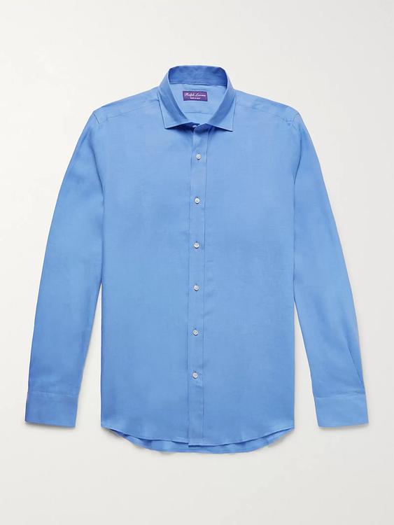 Blue casual shirt from Ralph Lauren Purple Label