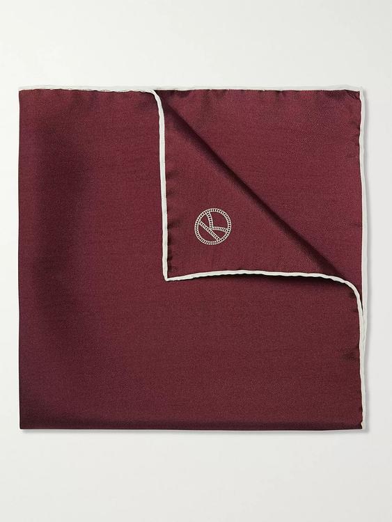 Dark red pocket square from Kingsman