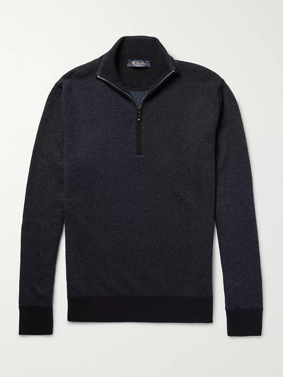 Black half-zip from Loro Piana