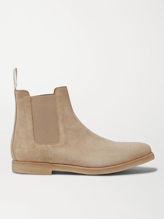 Taupe chelsea boots from Common Projects