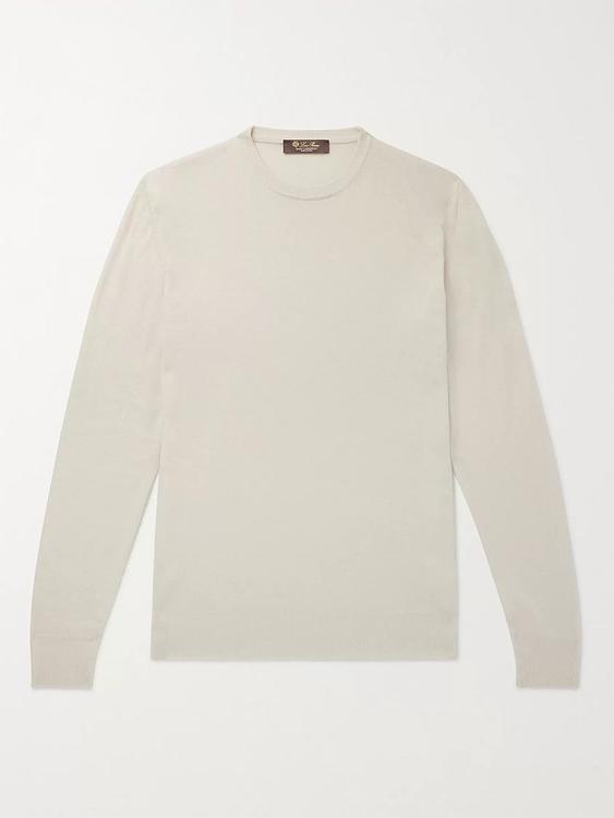 White long sleeve t-shirt from Loro Piana