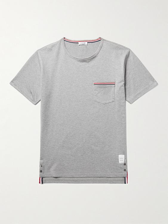 Grey t-shirt from Thom Browne