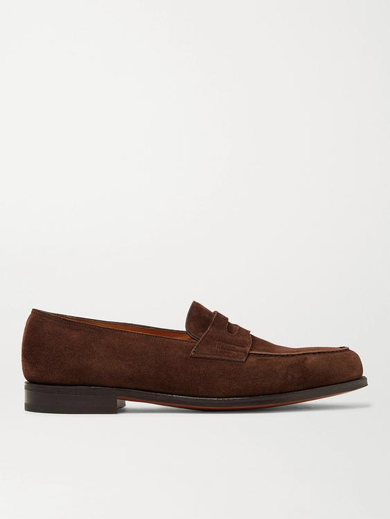 Brown loafers from John Lobb