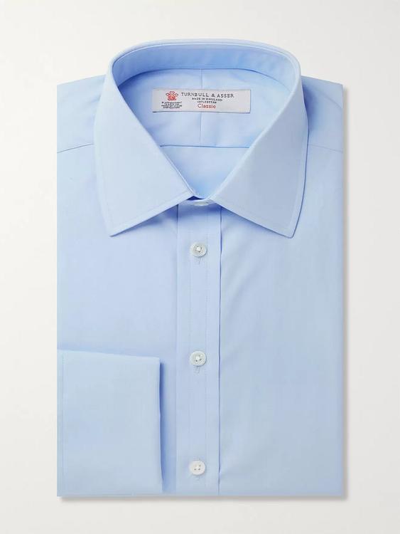 Light blue business shirt from Turnbull & Asser