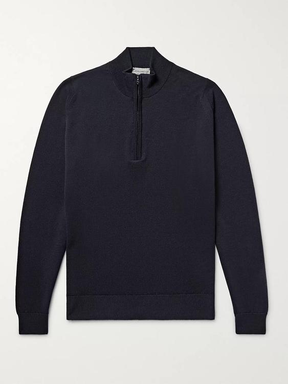 Black half-zip from John Smedley