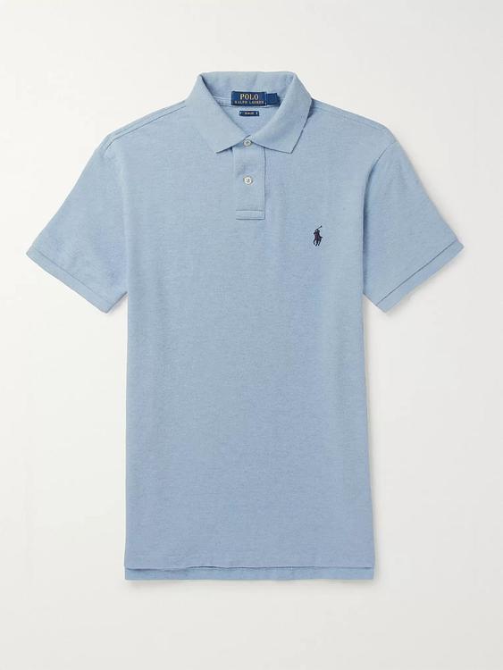 Light blue short sleeve polo shirt from Polo Ralph Lauren