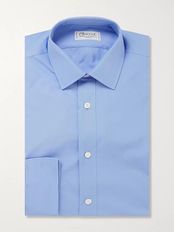 Light blue business shirt from Charvet
