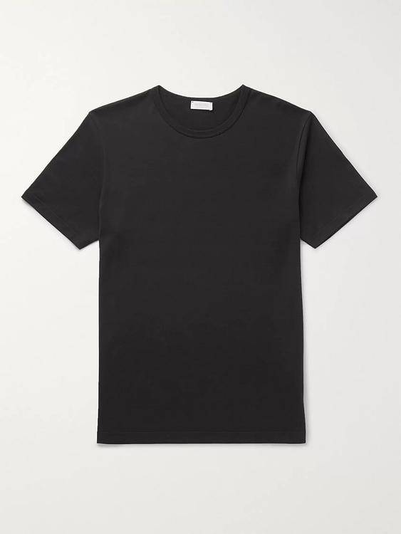 Black t-shirt from Sunspel