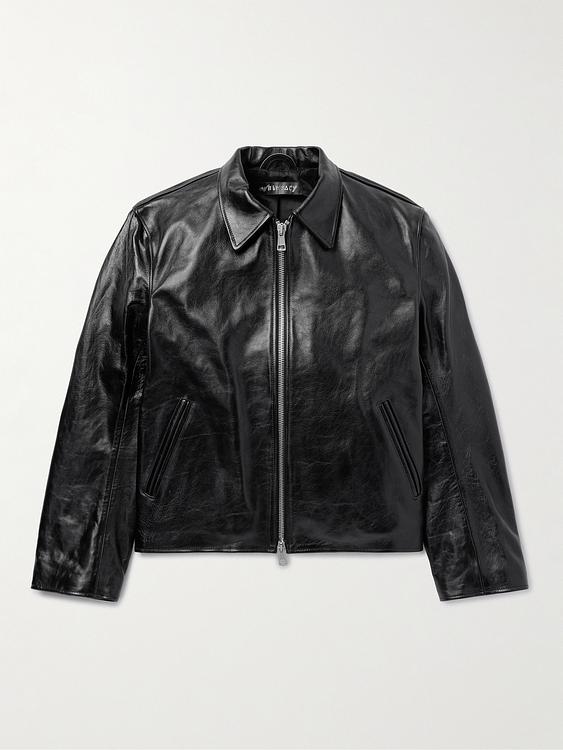Black leather jacket from Our Legacy