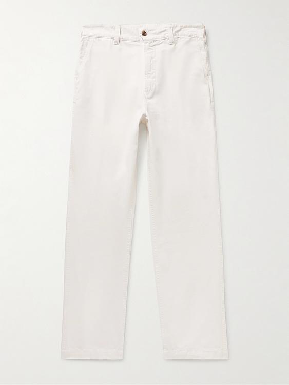 White chinos from Drake's