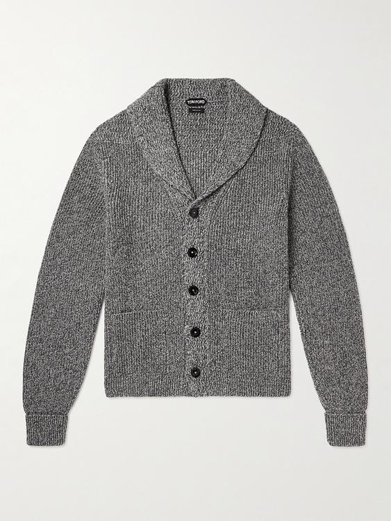 Dark grey cardigan from Tom Ford