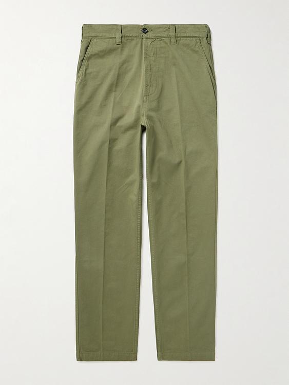 Taupe casual trousers from Drake's