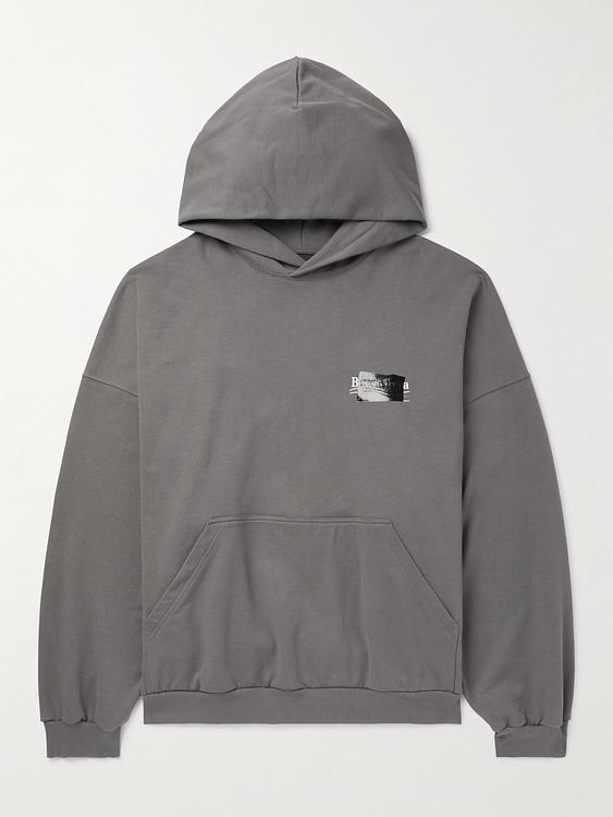 Grey hooded sweatshirt from Balenciaga